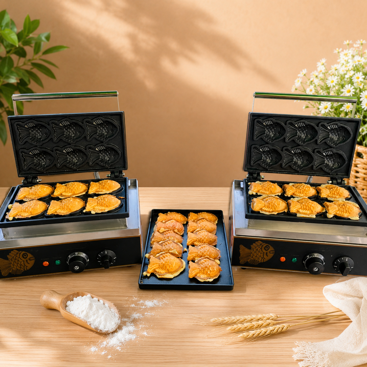 Workshop Học Làm Bánh Bông Lan Đường Phố Xài Máy Nướng Công Nghiệp : Bánh Churros, Bánh Tam Giác, Bánh Cá, Bánh Bạch Tuột PVN1835