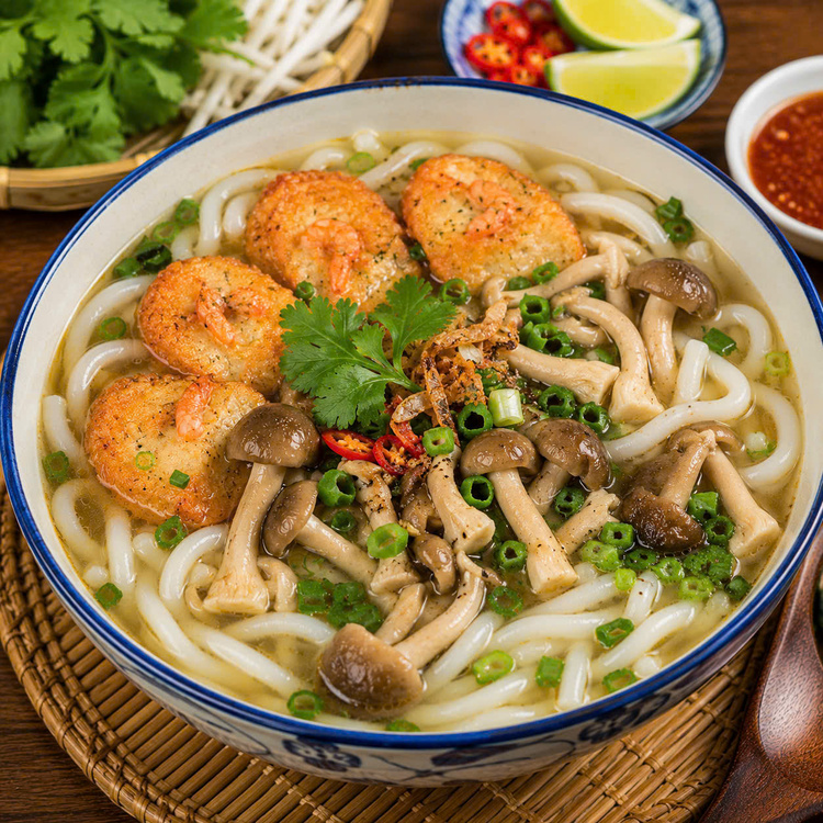 Workshop Học Làm Bánh Canh Nấm Mối Chả Tôm - Mì Xào Singapore PVN1093