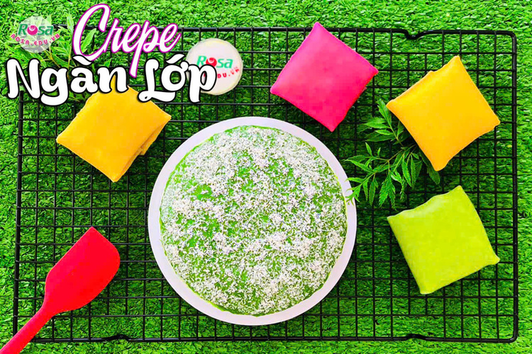 Workshop Học Làm Bánh Crepe Sầu Riêng Cuộn 3 Màu + Ngàn Lớp PVN1023