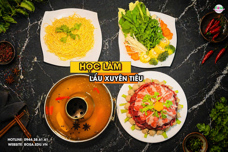 Workshop Học Làm Bắp Giò Hầm Tứ Xuyên -  Lẩu Tháp Bò Núi Lửa ( Lẩu Xuyên Tiêu) PVN1160