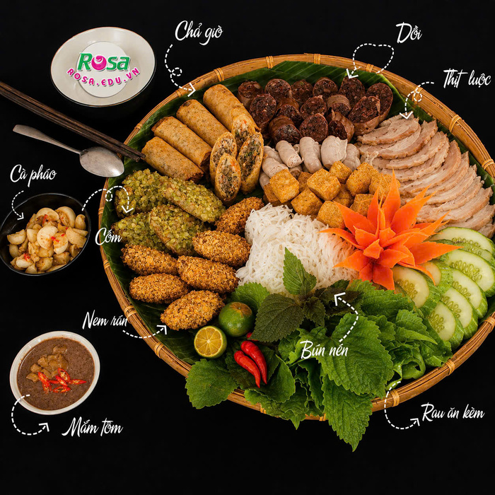 Workshop Học Làm Bún Đậu Mắm Tôm (Gồm: Bún Lá + Nem Rán + Thịt Giò Bó Luộc + Dồi Huyết Heo + Lòng Non, Gan Luộc + Chả Cốm + Đậu Rán + Chả Giò + Mắm Tôm Thanh Hóa) (Bắc) PVN438