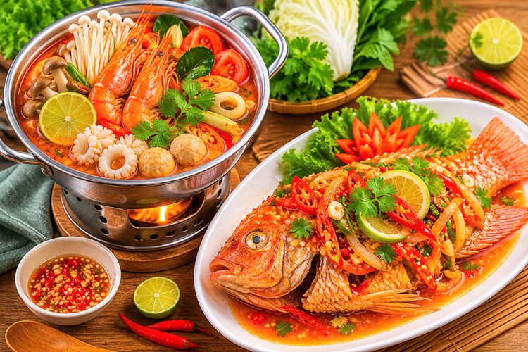 Workshop Học Làm Cá Diêu Hồng Sốt Thái + Lẩu Thái 1 người PVN1859