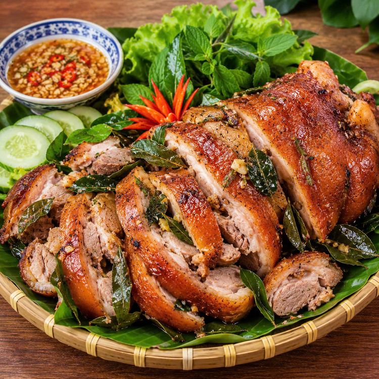 Workshop Học Làm Chân Giò Rút Xương Quay Lá Mắc Mật - Măng Trúc Xào Thịt Bò PVN1107