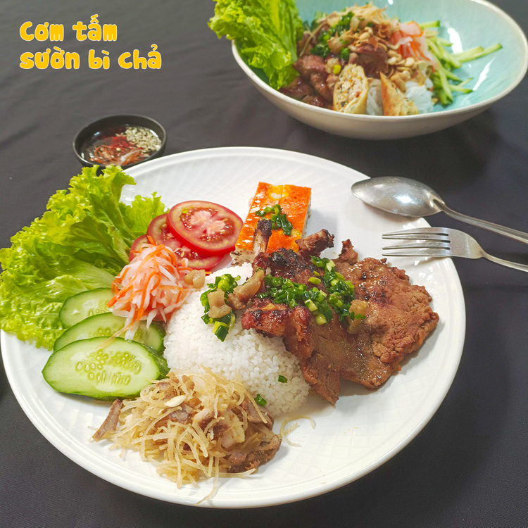 Workshop Học Làm Cơm Tấm Sườn Bì Chả + Bún Thịt Nướng + Bánh Mì Thịt Nướng PVN764