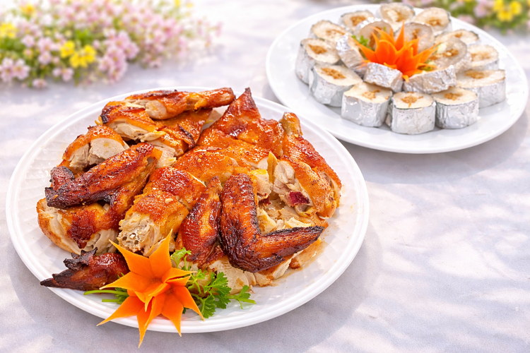 Workshop Học Làm Gà Quay Mật Ong + Gỏi Rau Câu Tôm Thịt PVN1005