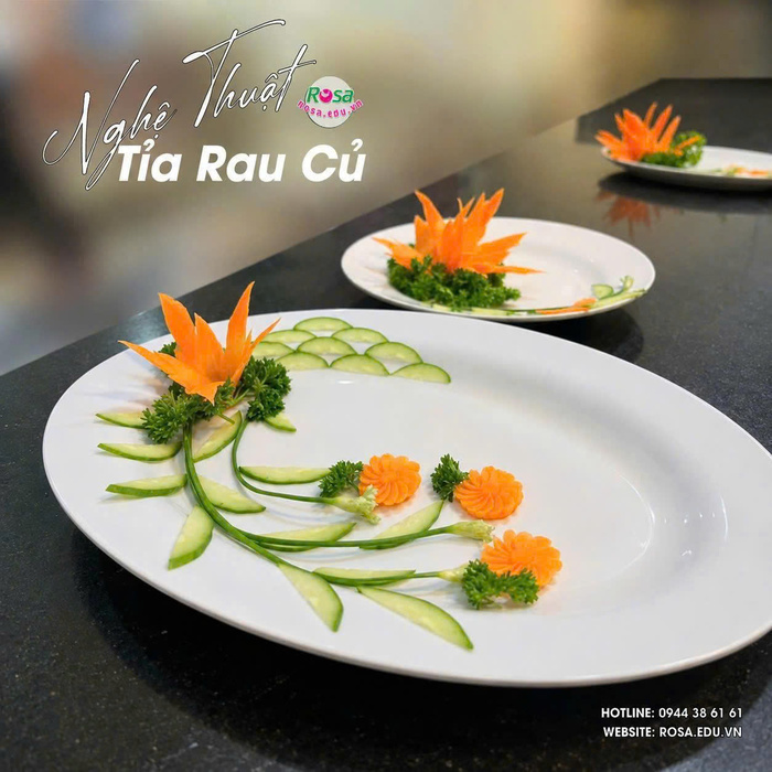 Workshop Học Làm  Giới Thiệu Về Nghề Cắt Tỉa, Tỉa Hoa Xiên, Hoa Ly Cà Rốt – Trang Trí Vành Dĩa PVN1016