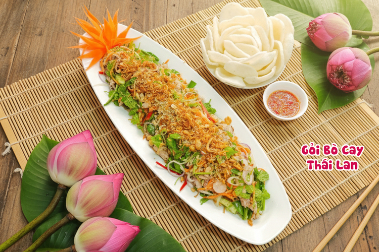 Workshop Học Làm Gỏi Bò Cay (Yam Nua ) + Gỏi Miến Thái Lan + Gỏi Đu Đủ Thái Lan ( Som Tam ) PVN1858