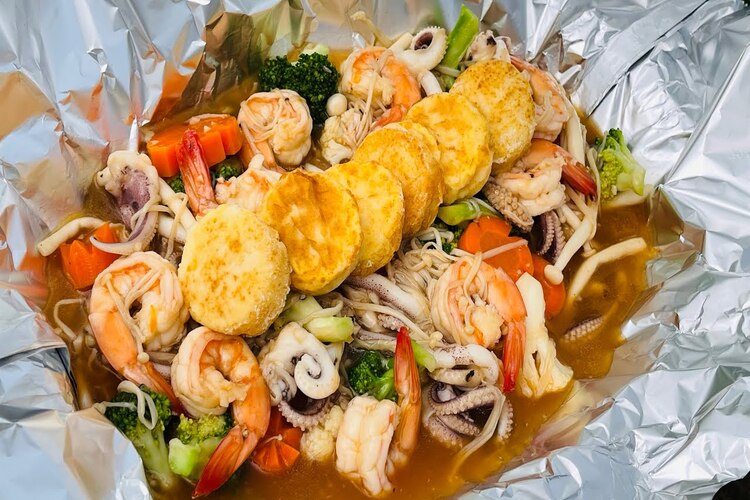 Workshop Học Làm  Lẩu Bao Tử Tiêu Xanh - Đậu Hủ Hải Sản Nướng Giấy Bạc PVN1219