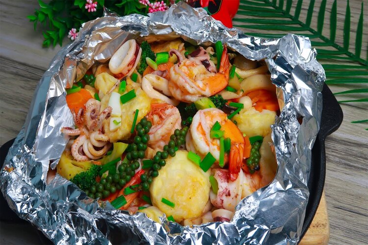 Workshop Học Làm  Lẩu Bao Tử Tiêu Xanh - Đậu Hủ Hải Sản Nướng Giấy Bạc PVN1219