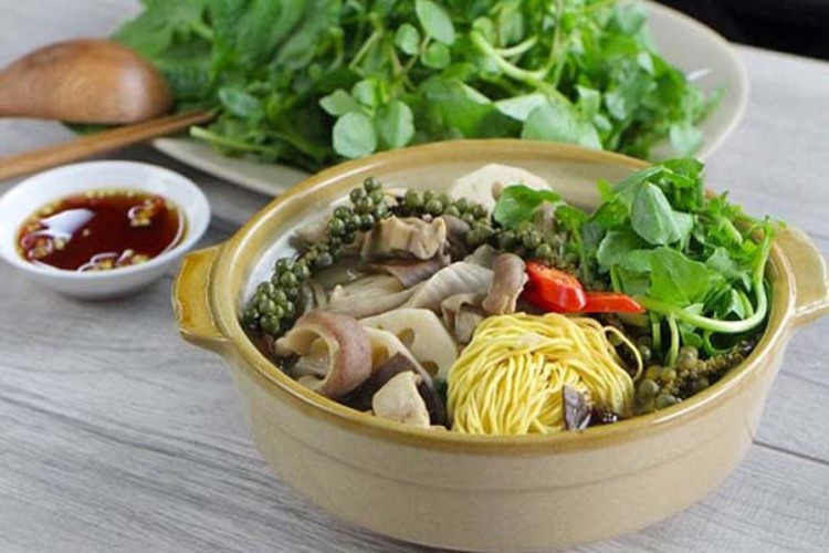 Workshop Học Làm  Lẩu Bao Tử Tiêu Xanh - Đậu Hủ Hải Sản Nướng Giấy Bạc PVN1219