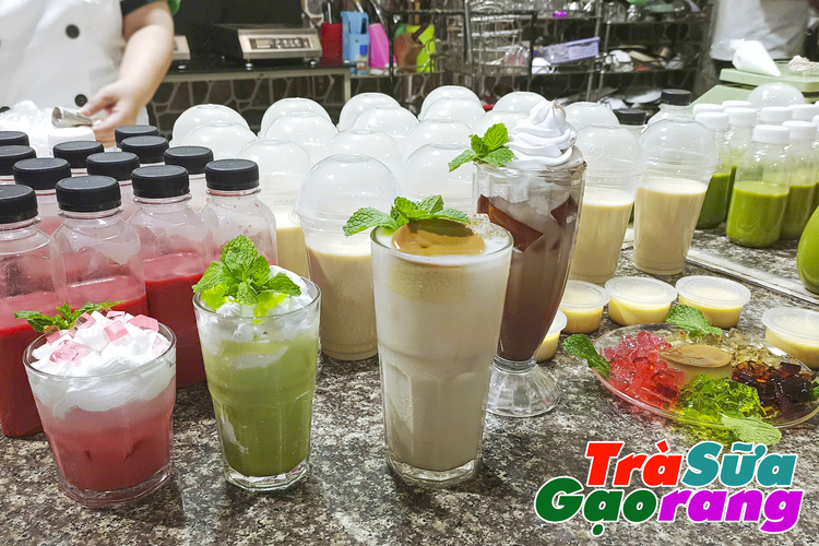 Workshop Học Làm Matcha Trà Sữa + Milk Foam: Trà Sữa Gạo Rang, Trà Sữa Dâu, Trà Sữa Socola, Trà Sữa PVN696