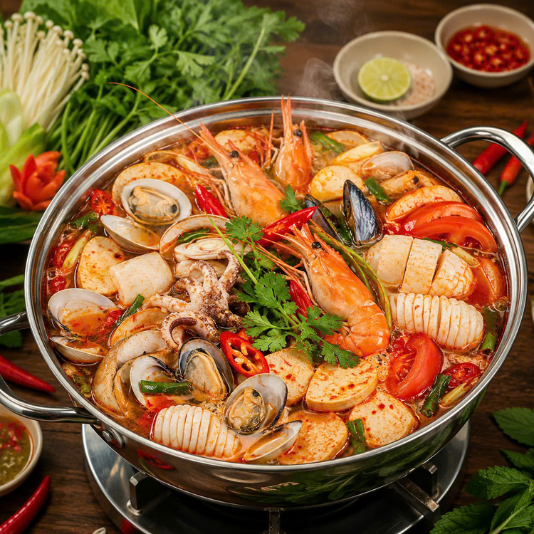 Workshop Học Làm Mẹt Hải Sản Nướng - Lẩu Hải Sản Chua Cay PVN424