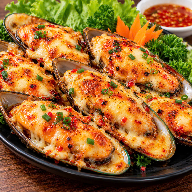 Workshop Học Làm Mẹt Tôm Sốt Phô Mai Trứng Muối (Hoàng Kim), Tôm Nướng Phô Mai Kéo Sợi, Vẹm Nướng Phô Mai Cay PVN428
