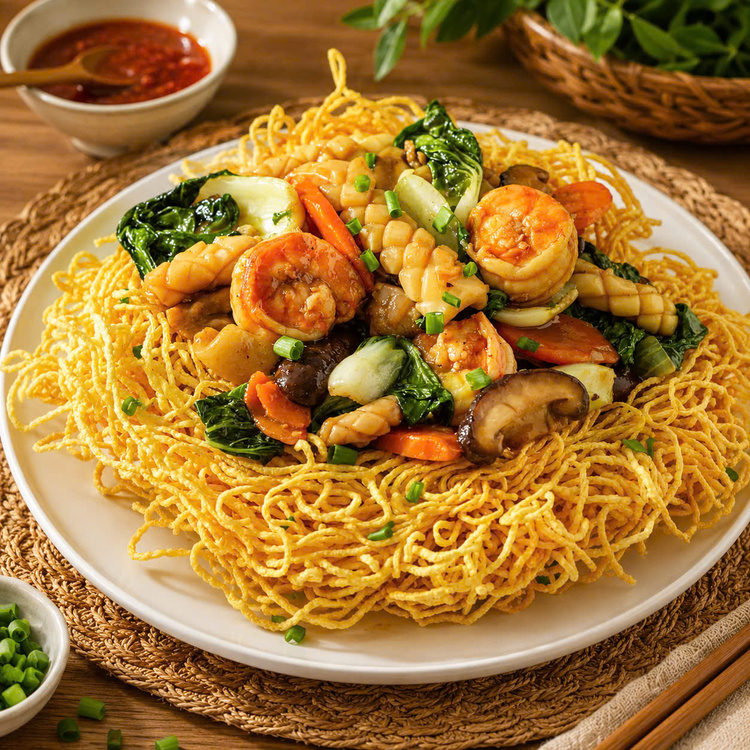 Workshop Học Làm Mì Xào Giòn Hải Sản - Hủ Tiếu Mực PVN1008