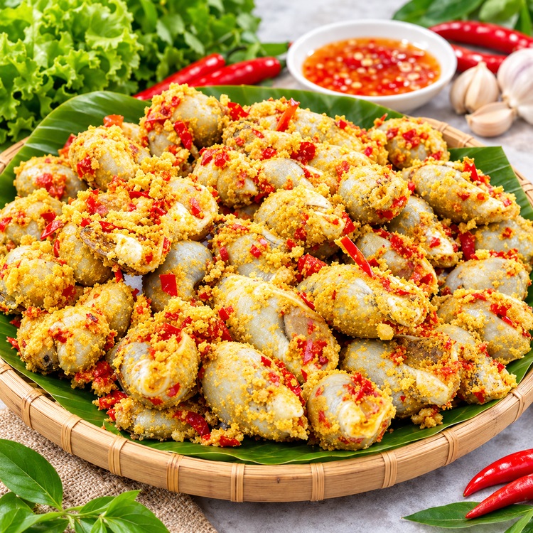 Workshop Học Làm Ốc Móng Tay Xào Rau Muống Tỏi, Ốc Cà Na Rang Muối, Ốc Len Xào Dừa PVN731