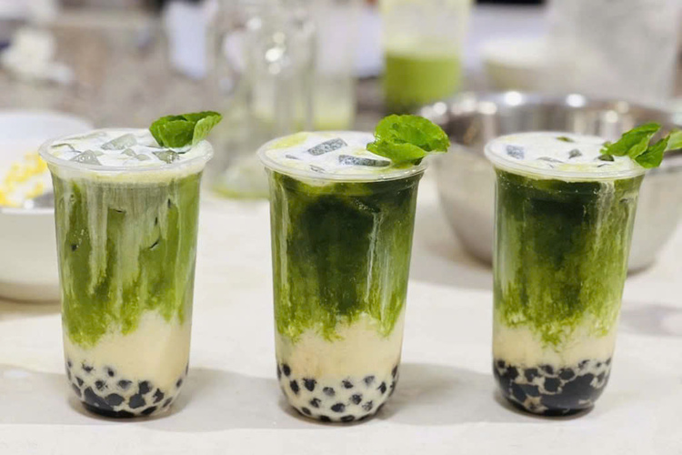 Workshop Học Làm Rau Má : Đậu Xanh Trân Châu, Sữa Dừa, Dâu, Sầu Riêng PVN423