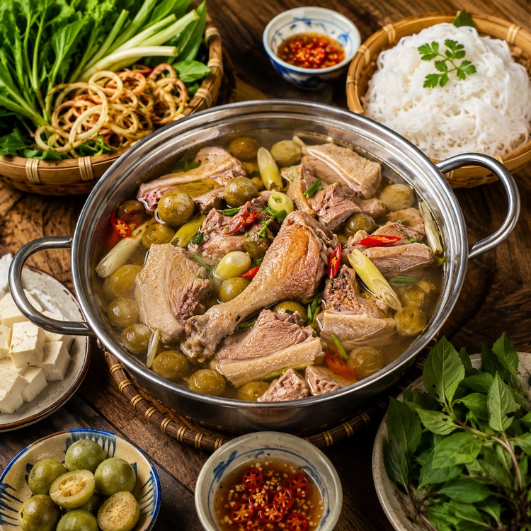 Workshop Học Làm Salad Ức Vịt Sốt Mè Rang - Lẩu Vịt Om Sấu PVN681