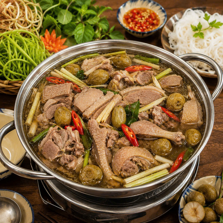 Workshop Học Làm Salad Ức Vịt Sốt Mè Rang - Lẩu Vịt Om Sấu PVN681