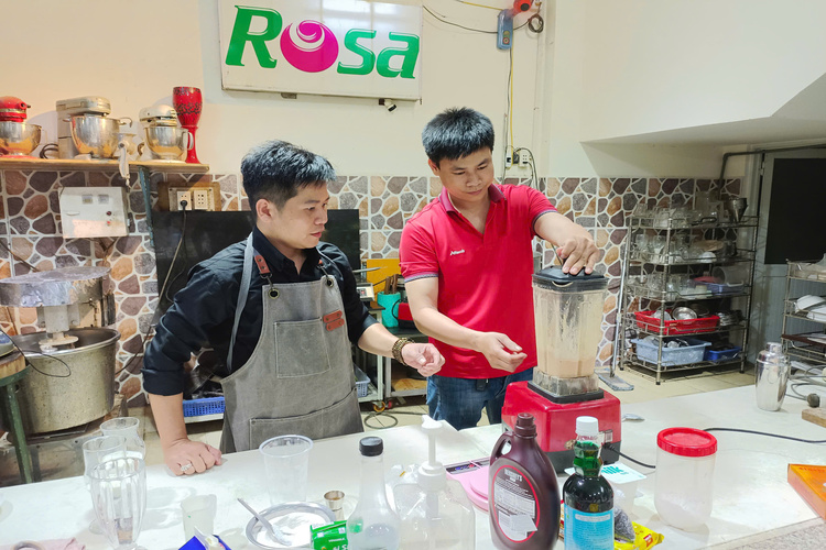 Workshop Học Làm Thức Uống Từ Chocolate: Socola Đá Xay + Socola Sữa Chua + Socola Bạc Hà.  Socola Tiramisu + Socola Milkfoam PVN1297