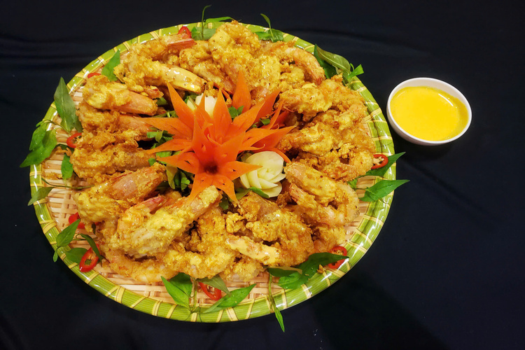 Workshop Học Làm  Tôm Càng Chiên Giòn Sốt Trứng Muối + Sườn Heo Nướng Sốt Táo PVN1163