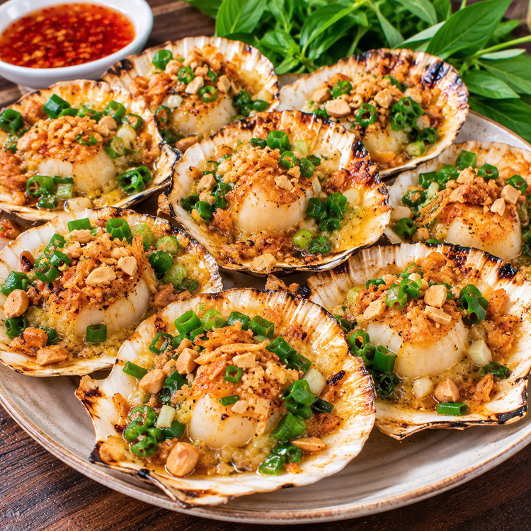 Workshop Học Làm Tôm Nướng Sốt Bơ Tỏi, Ốc Bươu Nướng Tiêu Xanh, Sò Điệp Nướng Mỡ Hành PVN731
