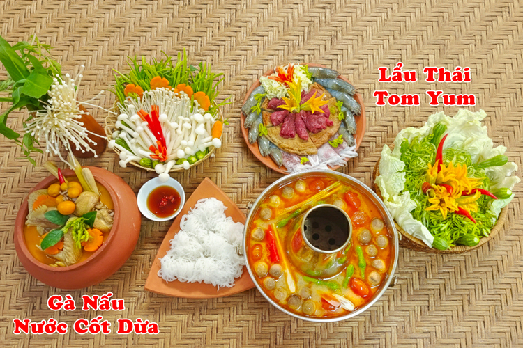 Workshop Học Làm Tom Yum Goong (Lẩu Thái TomYum) + Gà Nấu Nước Cốt Dừa (Tom Kha Kai) PVN1854
