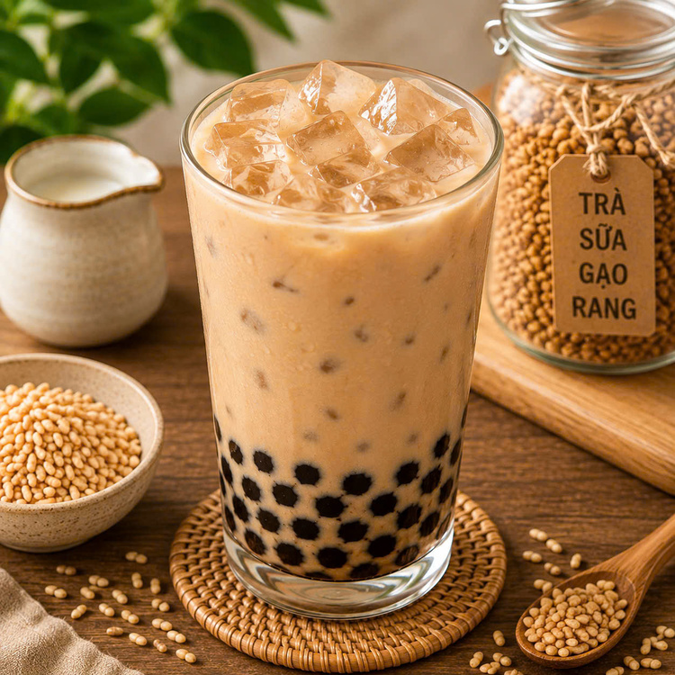 Workshop Học Làm Trà Sữa + Milk Foam: Trà sữa gạo rang, Trà Sữa Dâu, Trà sữa Socola, Trà Sữa Matcha PVN696