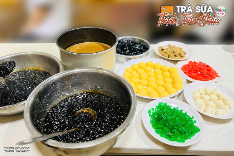 Workshop Học Làm Trà Sữa Truyền Thống + Trà Sữa Gạo (Kem Trứng, Bánh Flan, Sương Sáo)