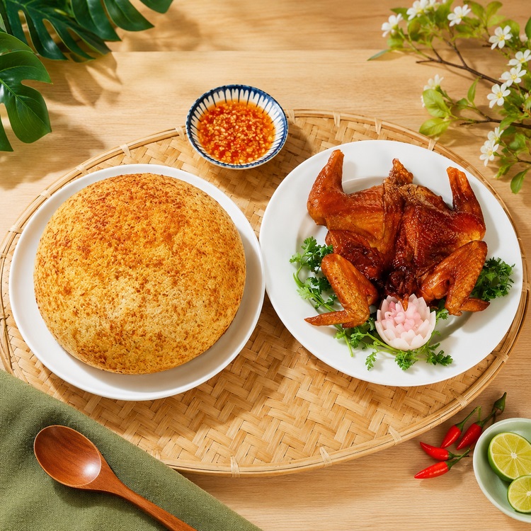 Workshop Học Làm Xôi Chiên Phồng - Gà Xối Mỡ (Đặc Sản Đồng Nai) PVN686
