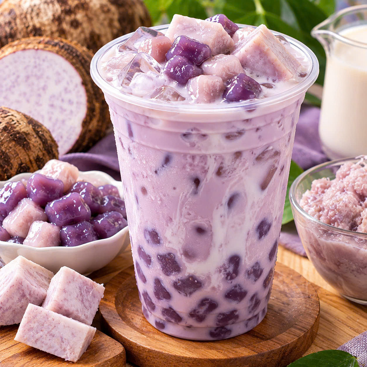 Workshop Học Nấu Trà Sữa Khoai Môn Tươi: Nấu Trà Sữa + Làm Sốt Khoai Môn Tươi + Thạch Phô Mai Tươi, Trà Sữa Sen Vàng Long Nhãn PVN1122
