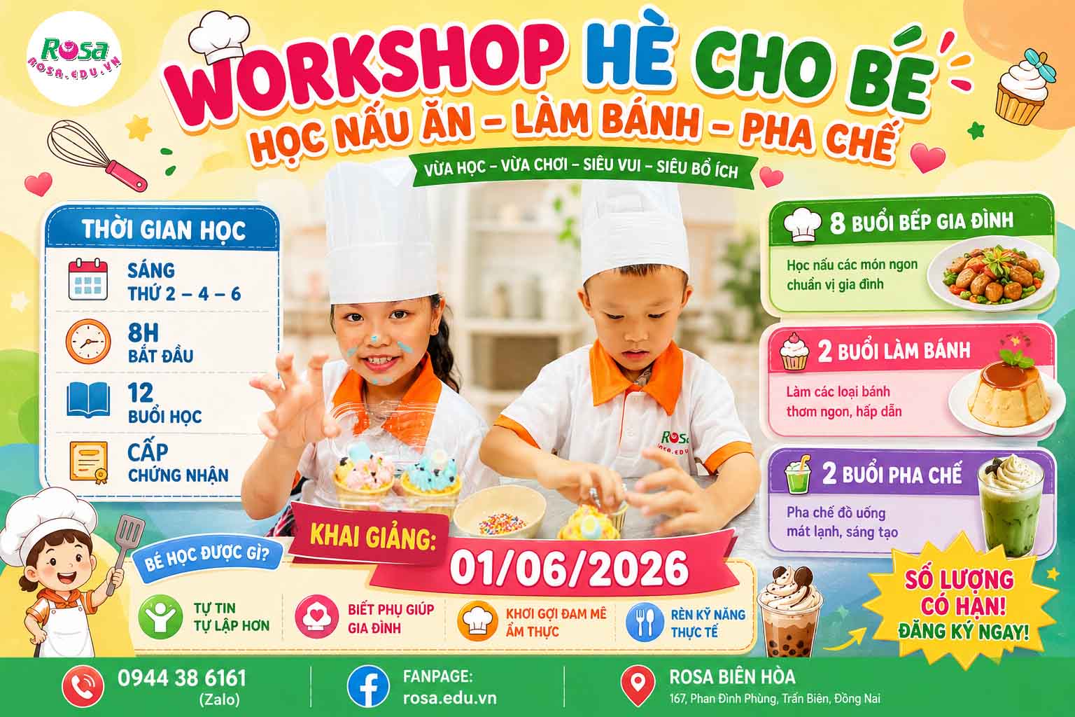 Workshop Mùa Hè Cho Bé: Trải Nghiệm Ẩm Thực, Trở Thành Đầu Bếp Nhí, Khai Phá Tài Năng Trẻ