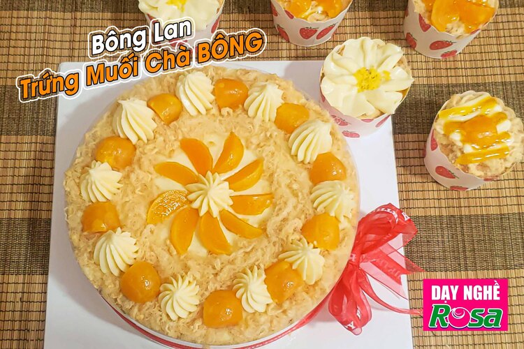 Workshop Học Làm Bánh Bông Lan Trứng Muối Chà Bông Phương Pháp Tách Tròng (Bánh Size Cupcake, Trang Trí Sinh Nhật) PVN360