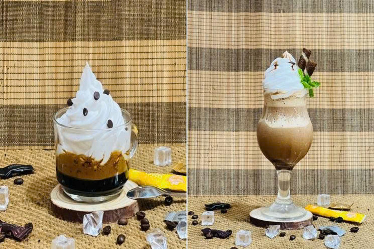 Workshop Học Làm Espresso Đá Xay: Coffee ice blended + Caramel ice blended + Tiramisu coffee ice blended, Con pana coffee PVN422