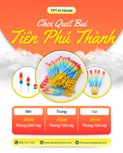 Chổi quét bụi 3 màu 