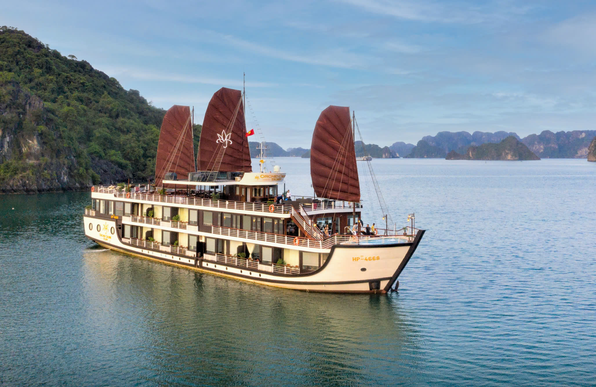 ORCHID CRUISE | Explore Ha Long Bay - Lan Ha Bay with 5 star overnight Cruise 3 days 2 nights