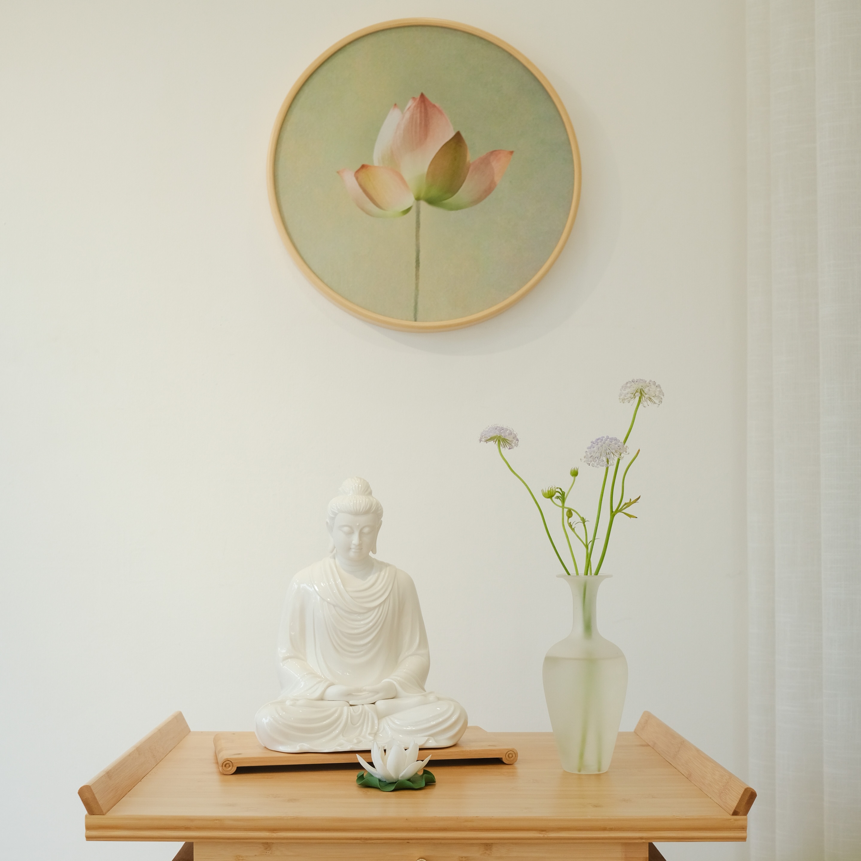 Set tượng Thích Ca trắng