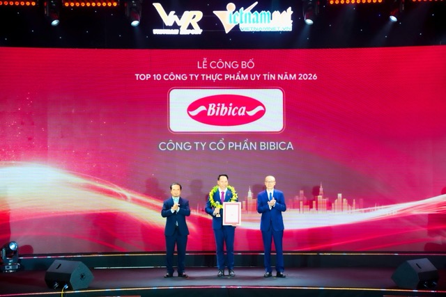 Bibica Honored for the 9th Time in VNR's Top 10 Prestigious Food Companies