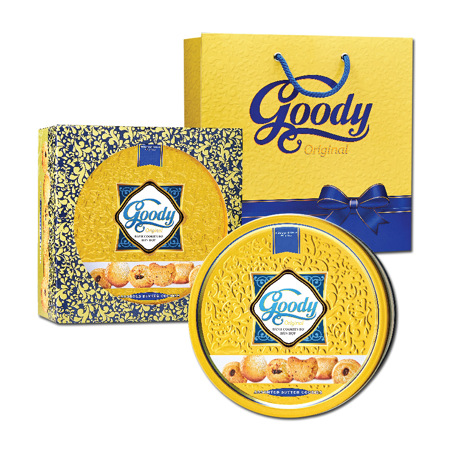 Goody Assorted Cookies In Tin 454g