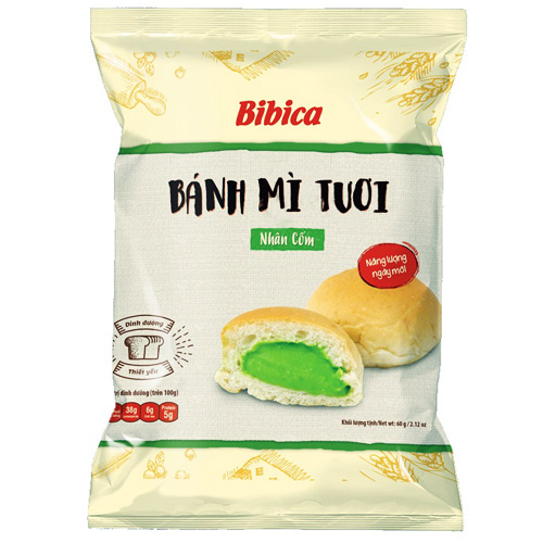 Bibica Super Soft Bread With Pandan In Pack 50g