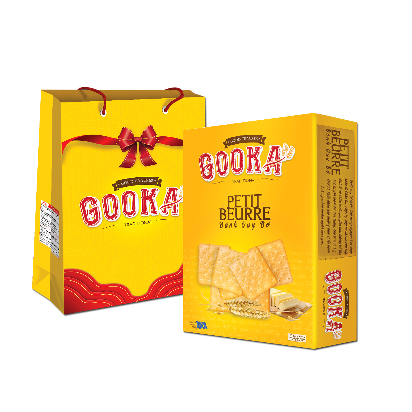 Gooka Petit Lait Butter Hard Biscuits In Paper Box 340g