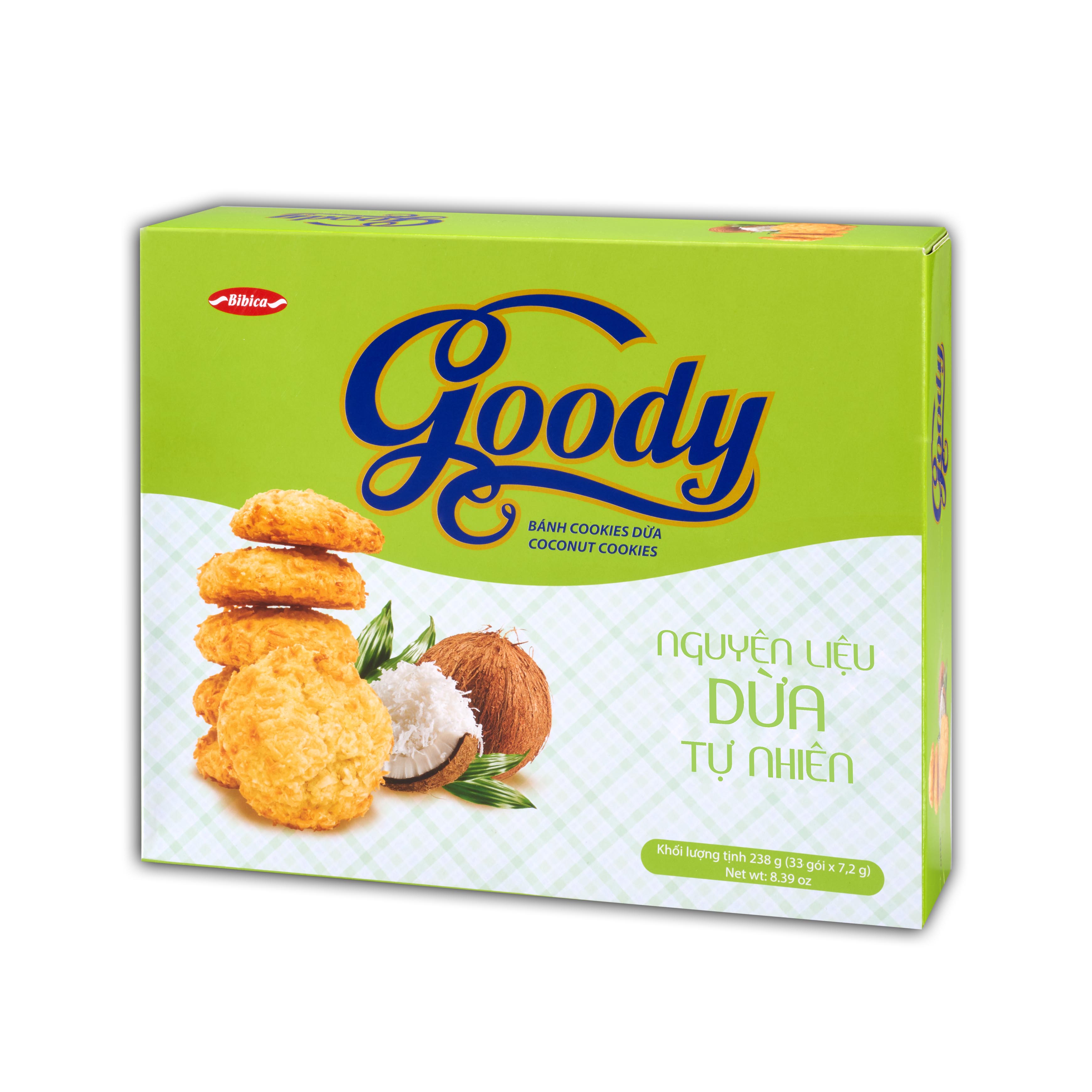 Goody Coconut Cookies in paper box 238g