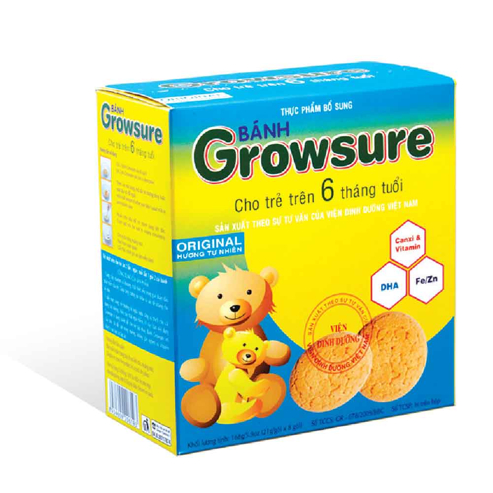 Growsure Nutritional Cookies in paper box 168g - Orginal flavor