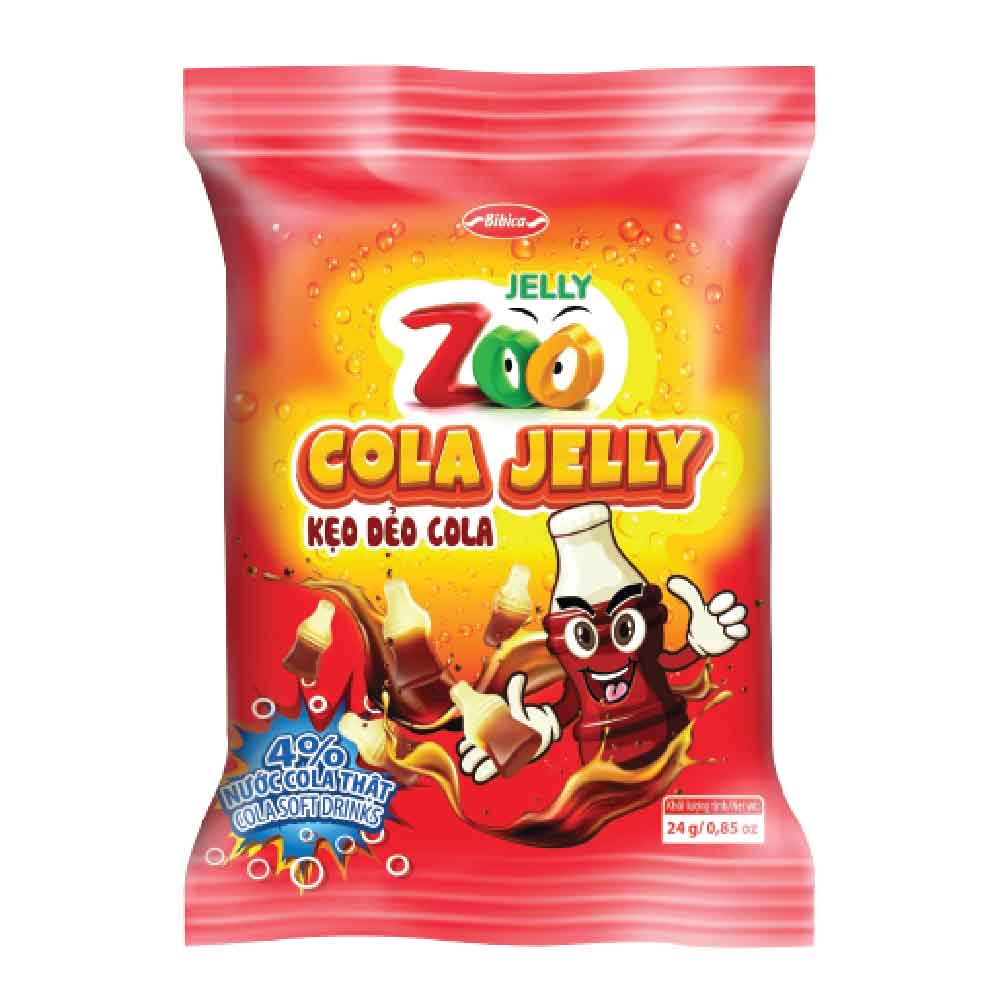 Zoo Cola Jelly Candy In Plastic Bag 24g