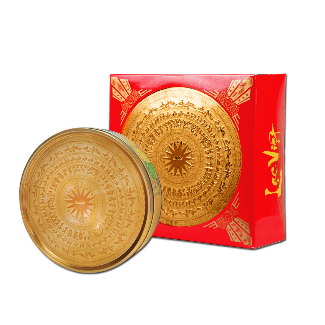 Lac Viet assorted biscuits in tin 800g