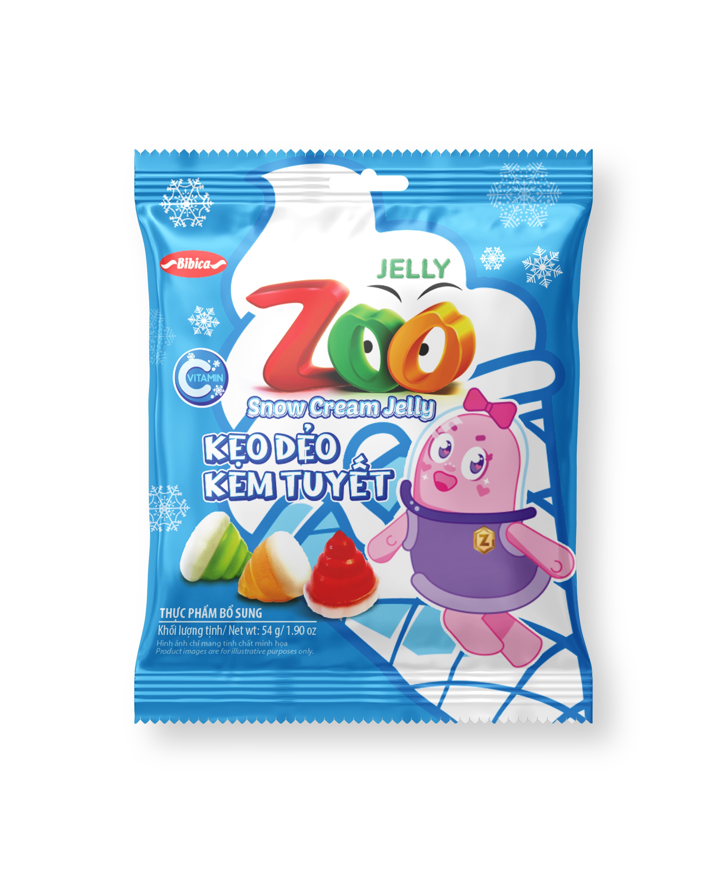 Kẹo dẻo Zoo Kem Tuyết 54g