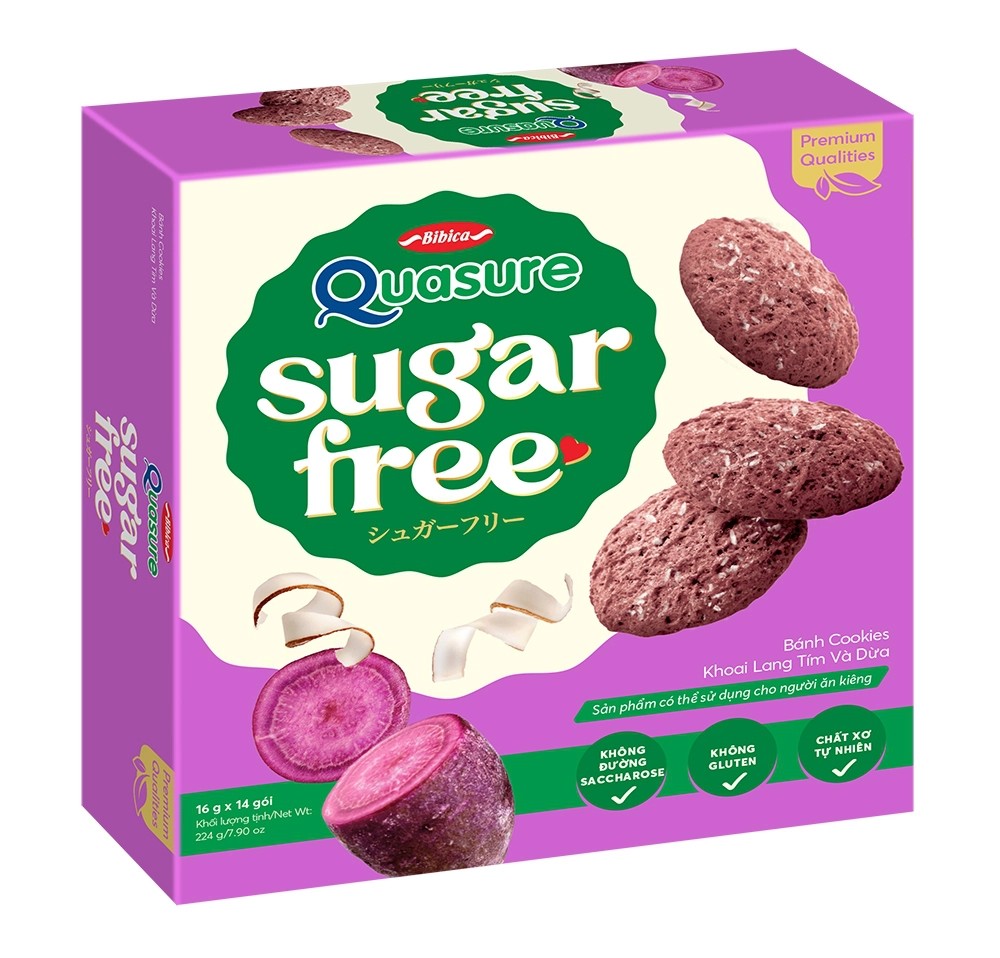 Purple Sweet Potato & Coconut Cookies – 224g Box
