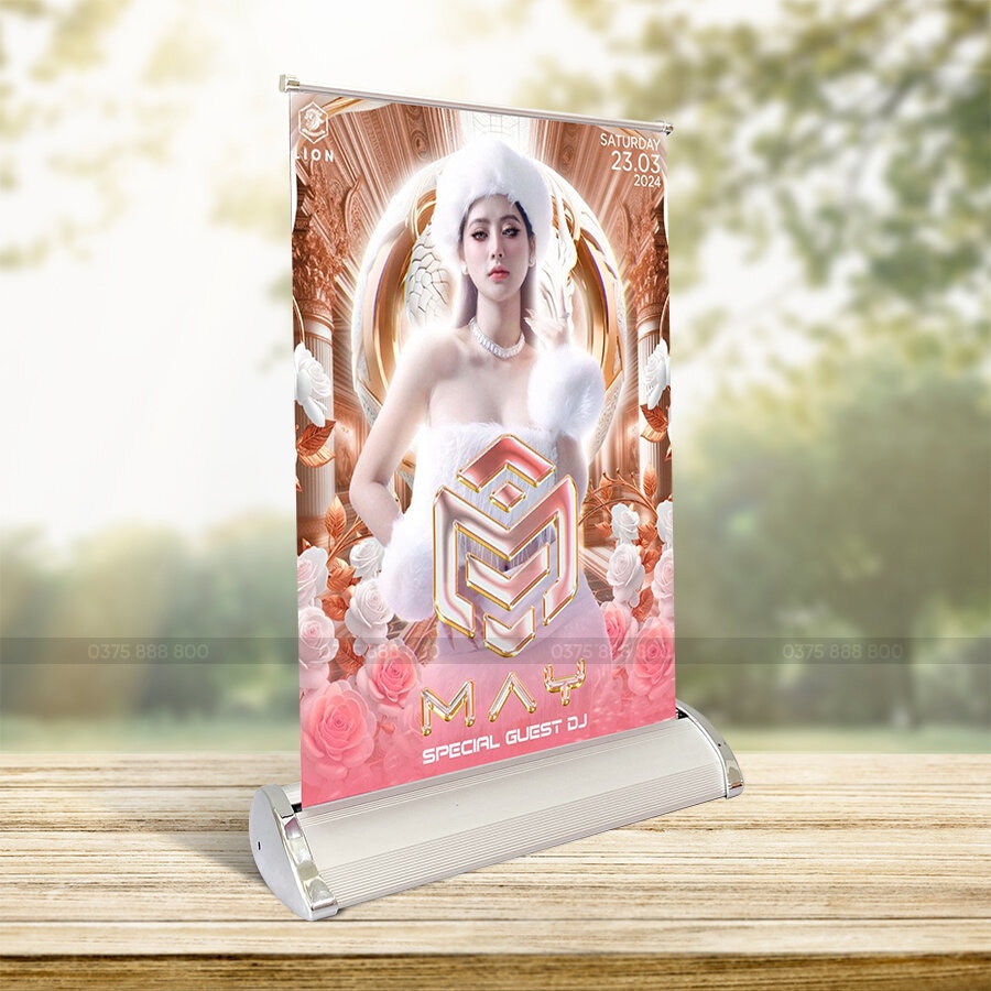 Mini Standee Format Standee Cuốn Mini | Standee Cuốn Để Bàn | Standee Việt Nam
