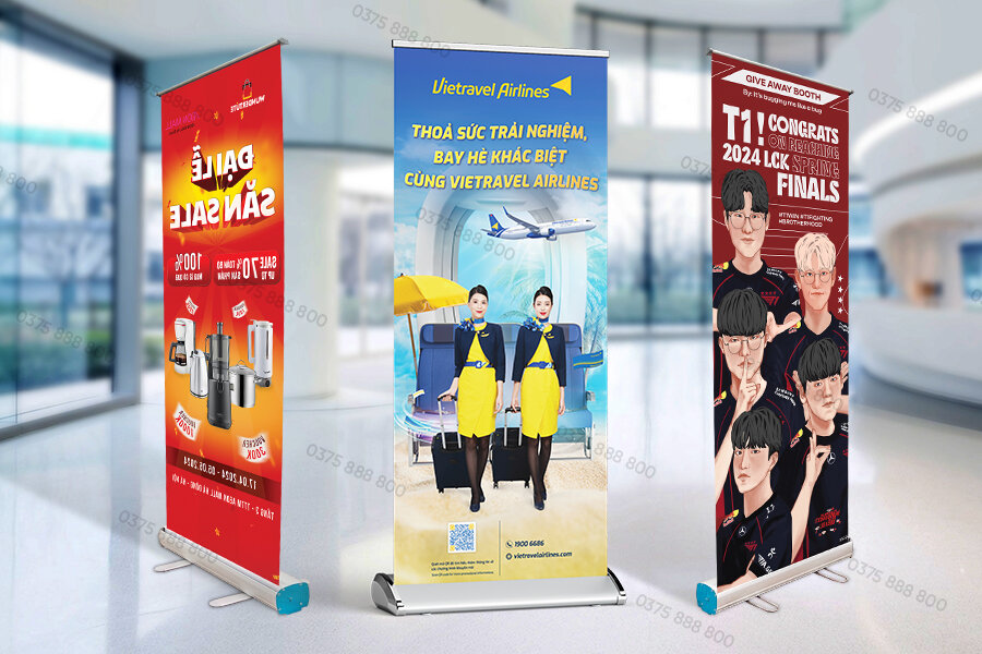 standee cuốn nhôm
