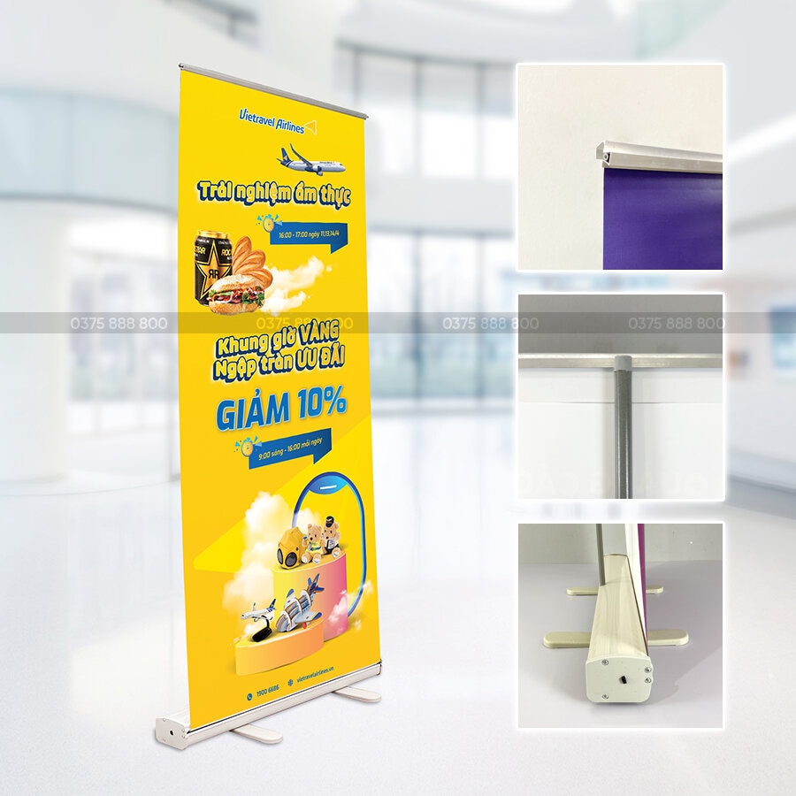 Standee cuốn nhựa