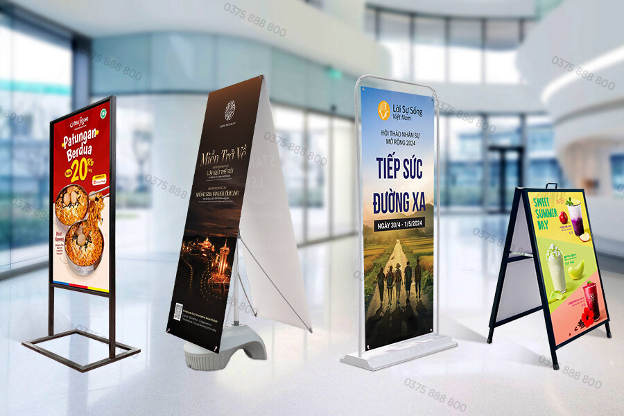 standee ngoài trời